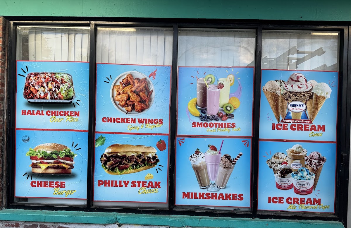 Indy food center menu board