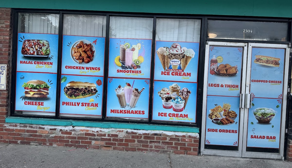 Indy food center menu board