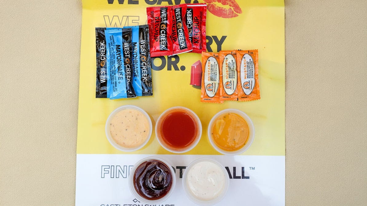 California Burger menu board