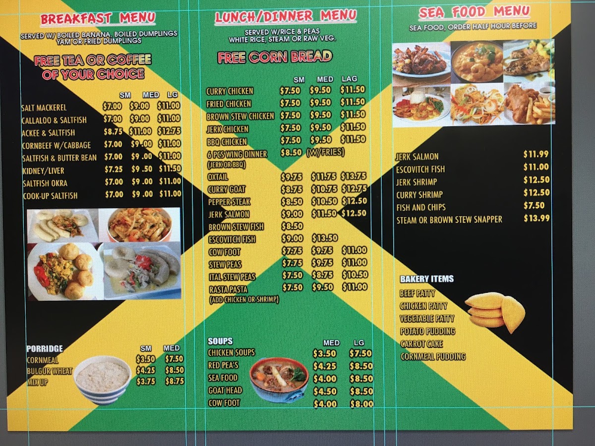 One love KV INC Restaurant menu board