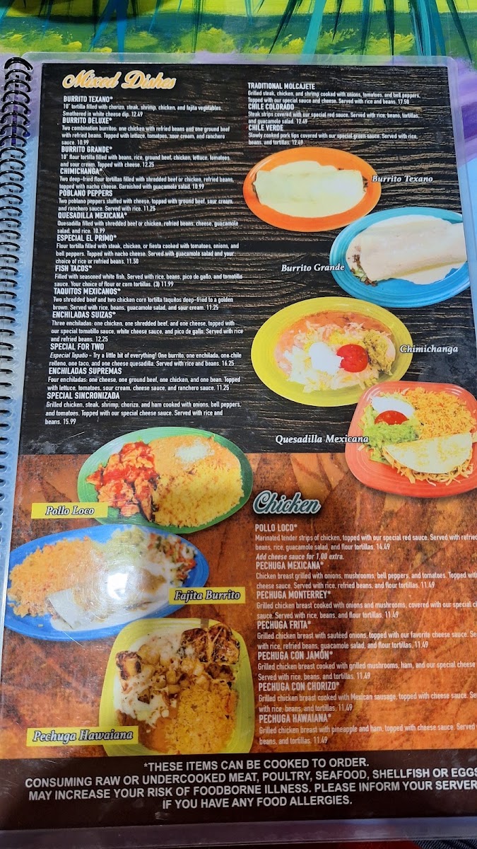 El Patrón Lincoln menu board