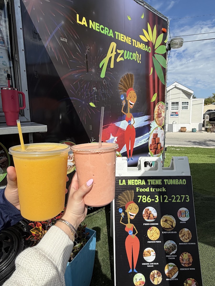 La negra tiene tumbao menu board