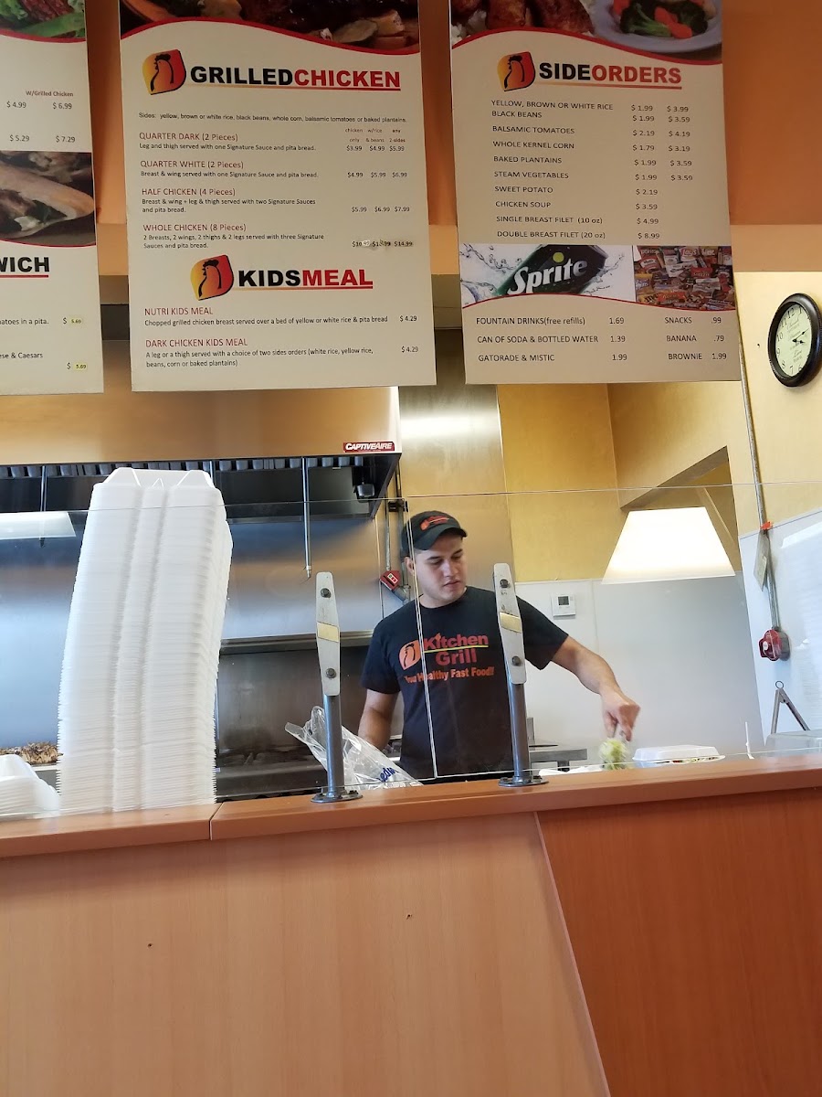 Kitchen Grill menu board