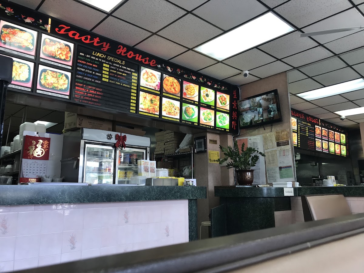 Tasty House menu board
