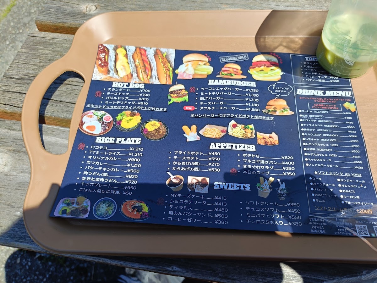 Bikers in TRUST menu board