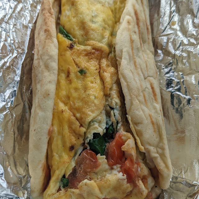 Spinach Feta & Tomato Pita