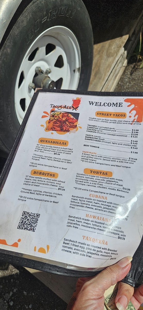 Tacos Alex | Mexican menu board