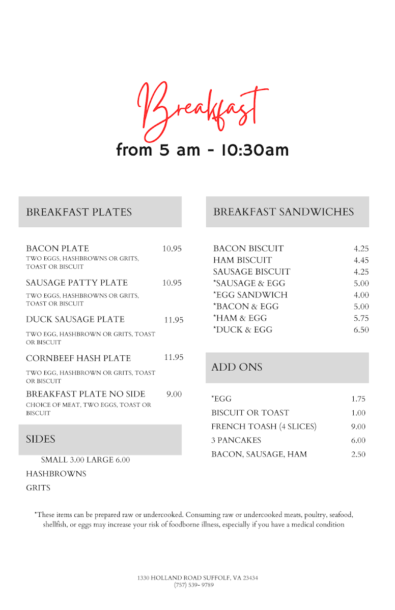 Conners Deli & Catering menu board