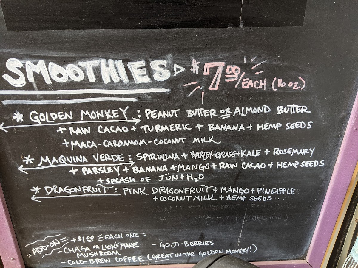 Roots Alchemy menu board