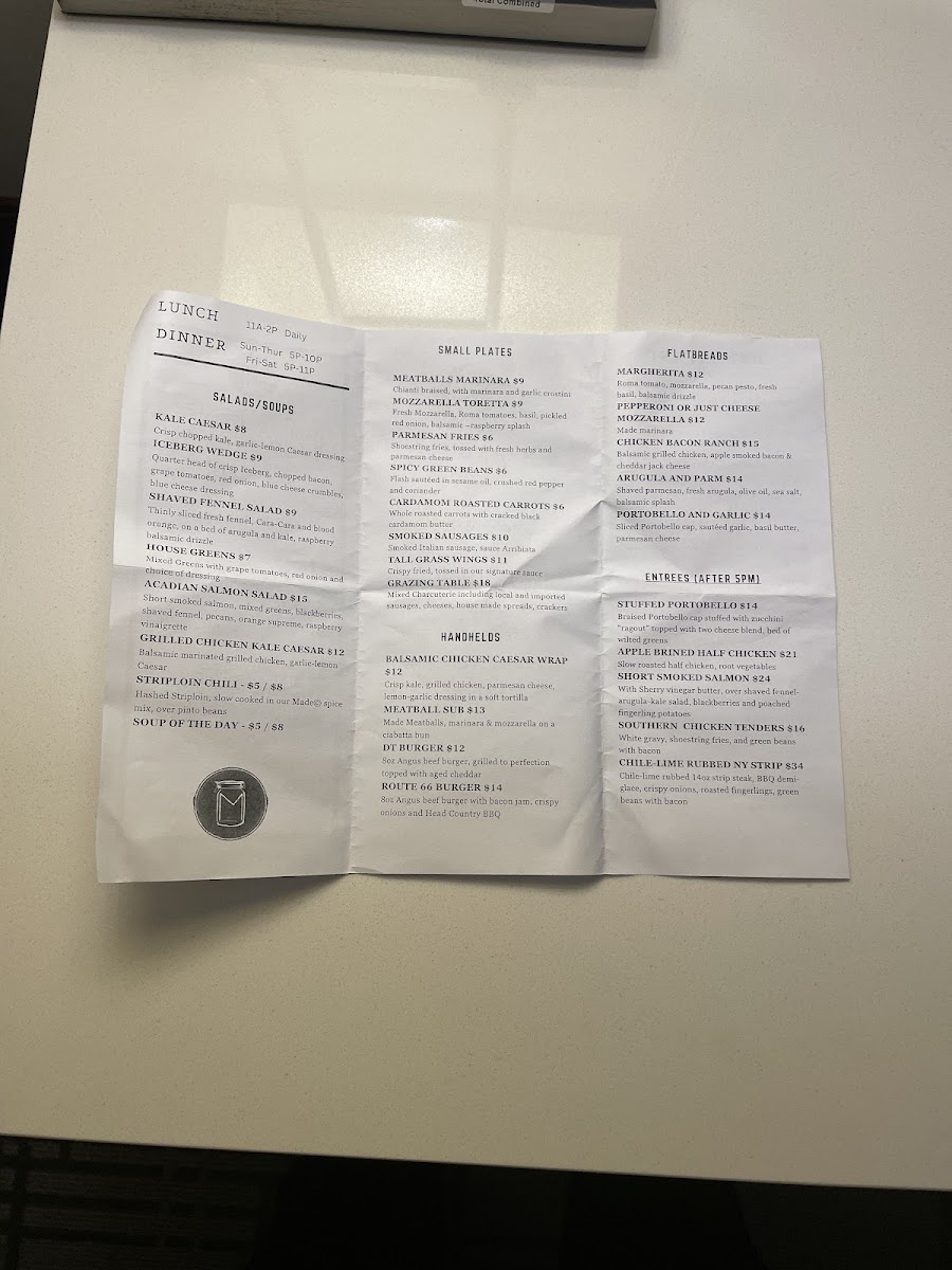 Made Market menu board