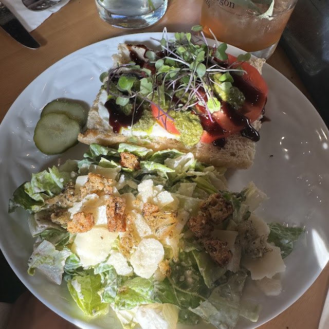 Caesar Salad & Caprese Sandwich