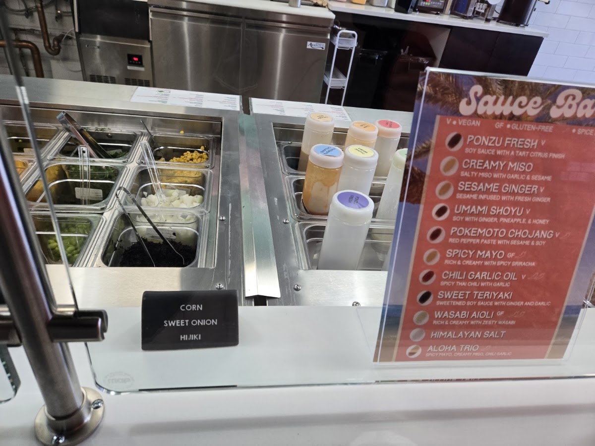 Pokemoto Dartmouth menu board