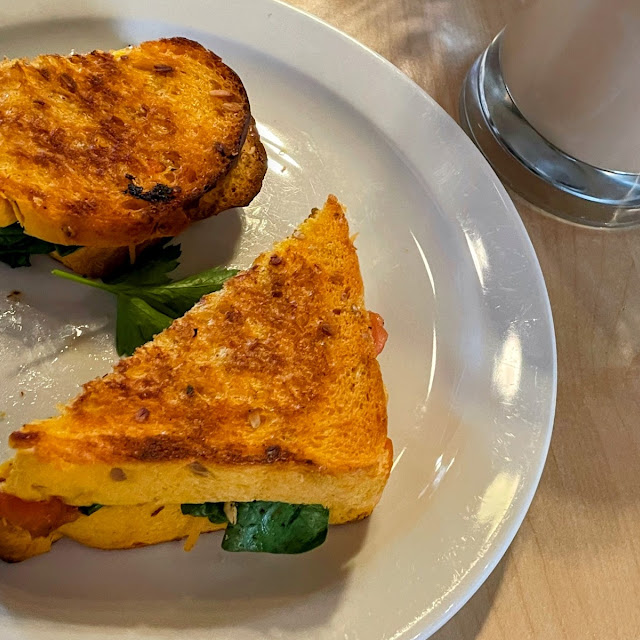 Vegan Pumpkin Bread Toastie