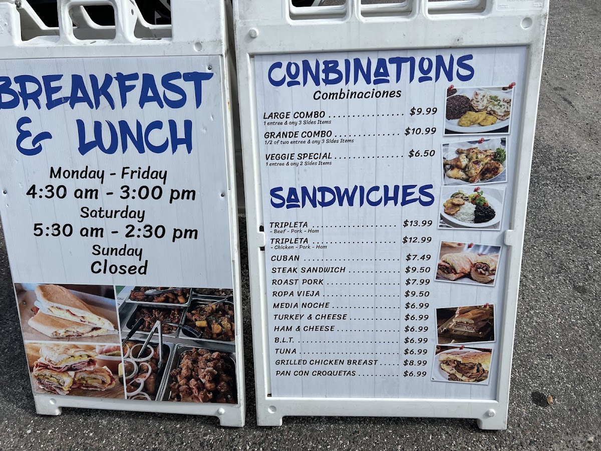 Marisol menu board