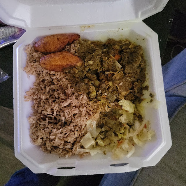 Rice and Peas Cabbage and Plantains