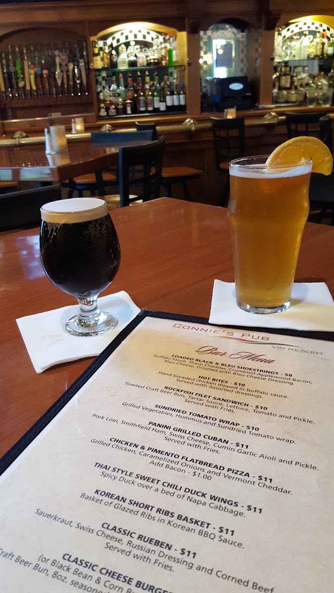 Oak Tree Tavern and Connie’s Pub menu board