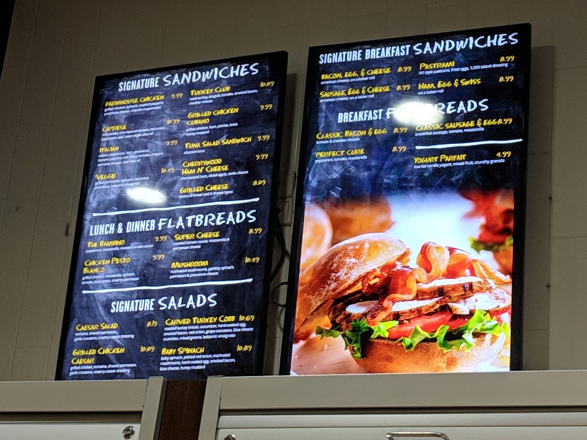 PBI Market menu board