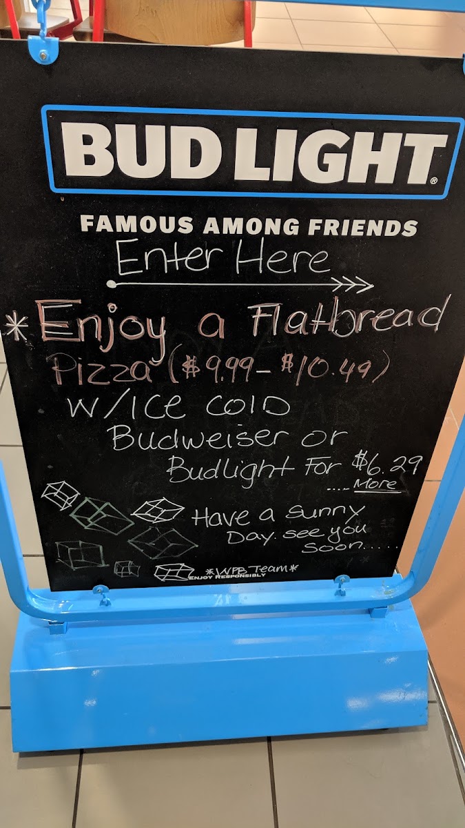 PBI Market menu board