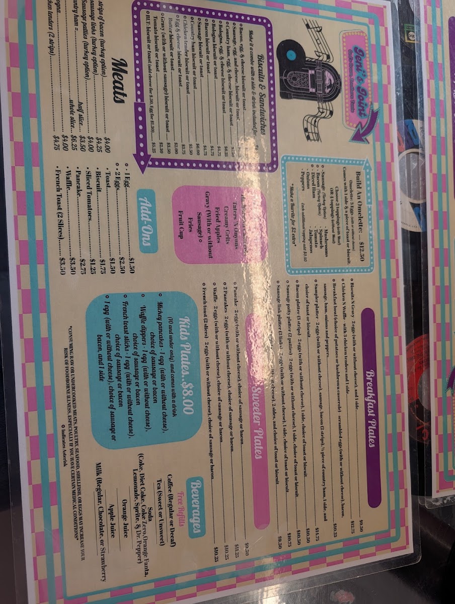 Jeni's Joint menu board