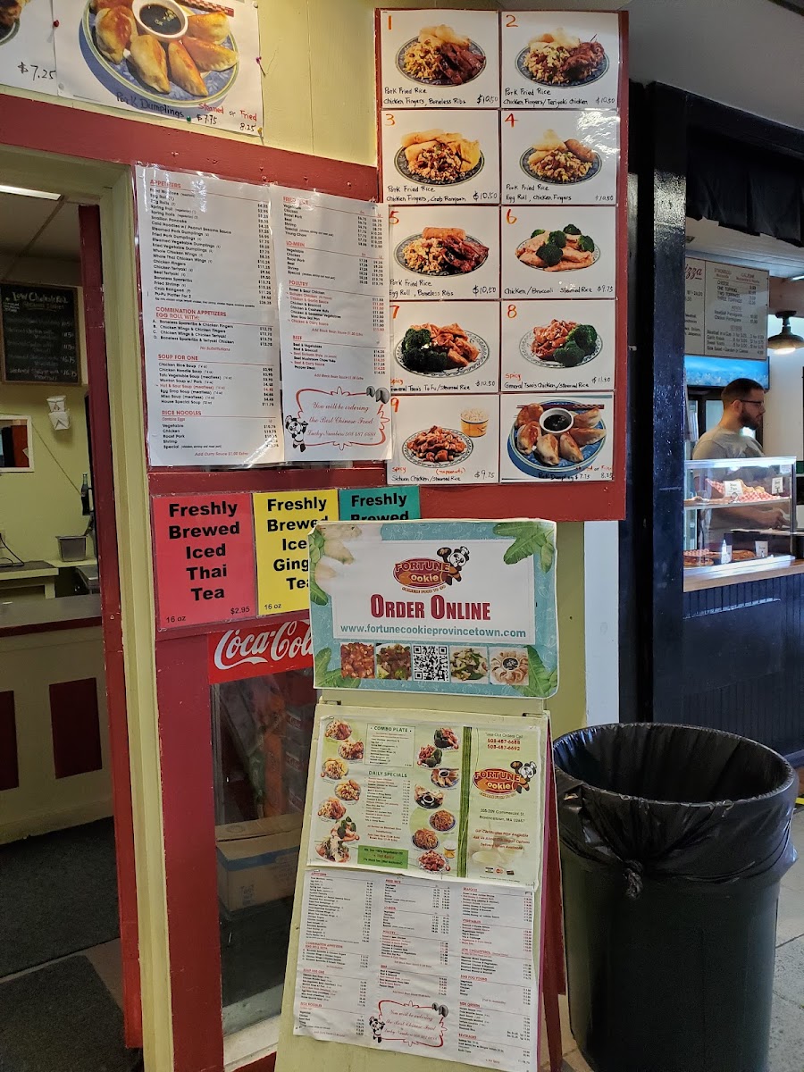Fortune Cookie Chinese Restaurant to go menu board