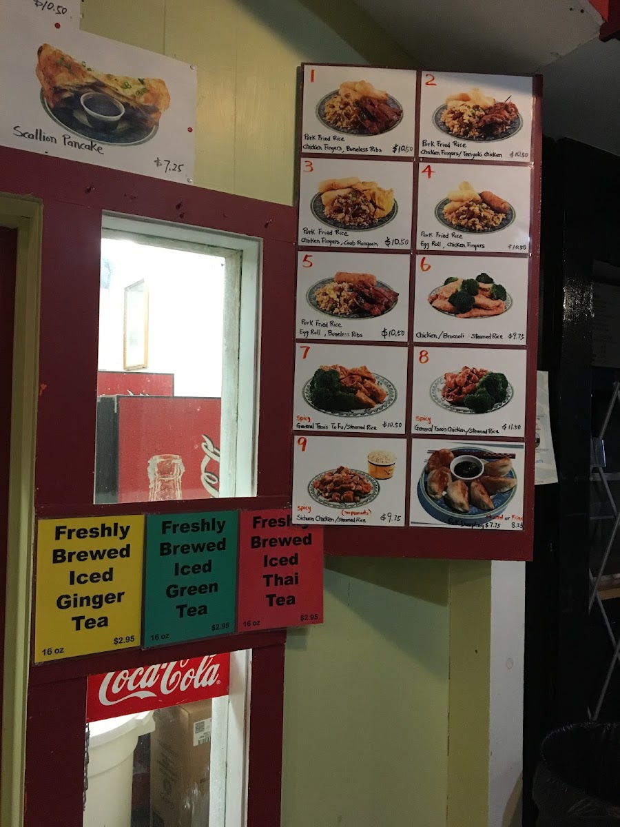 Fortune Cookie Chinese Restaurant to go menu board