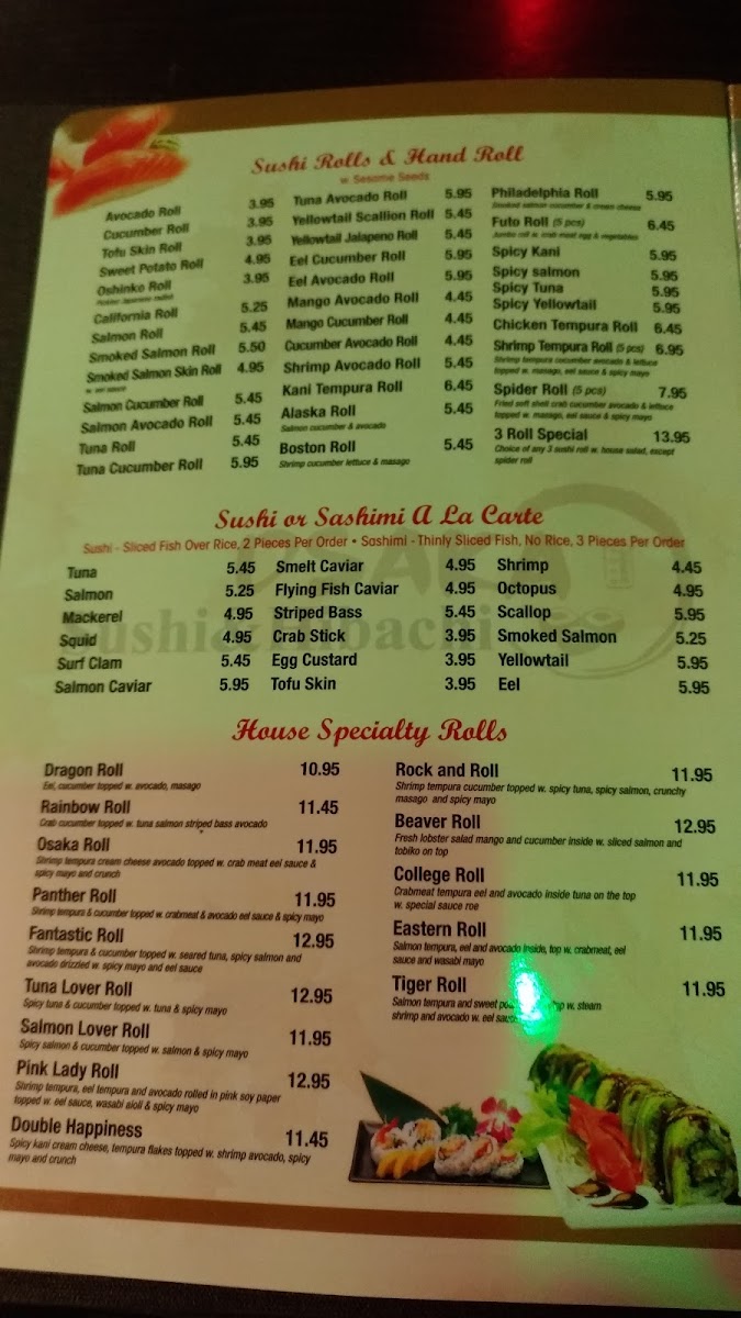 Beijing Restaurant menu board
