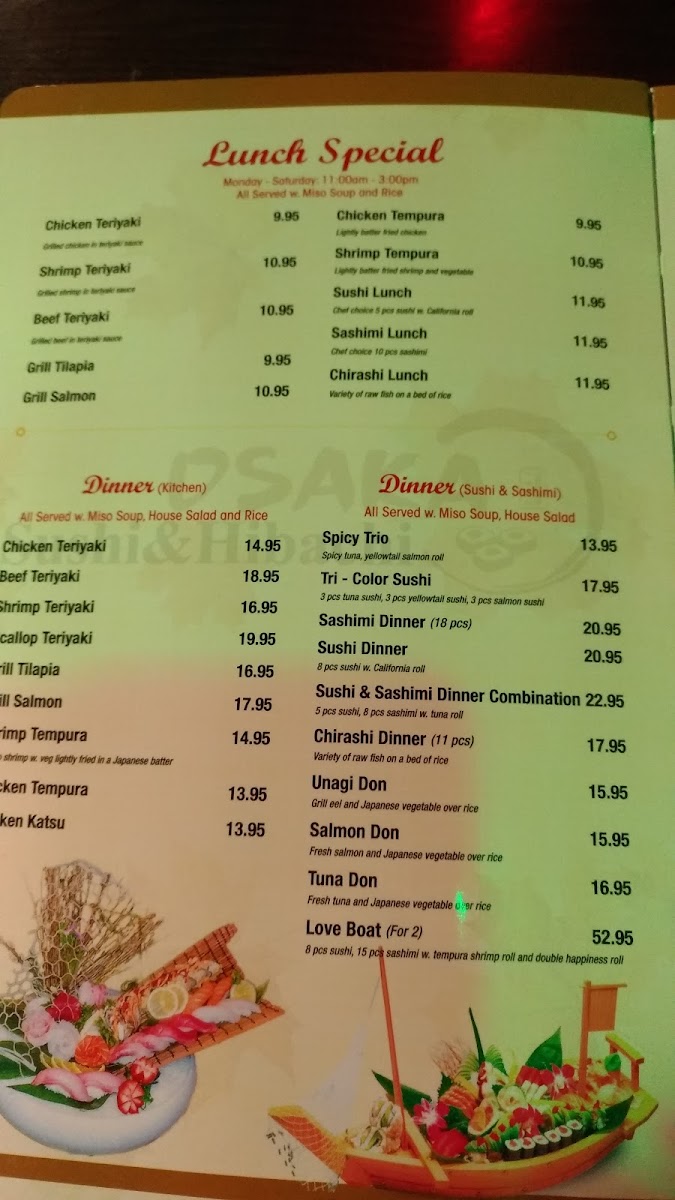 Beijing Restaurant menu board