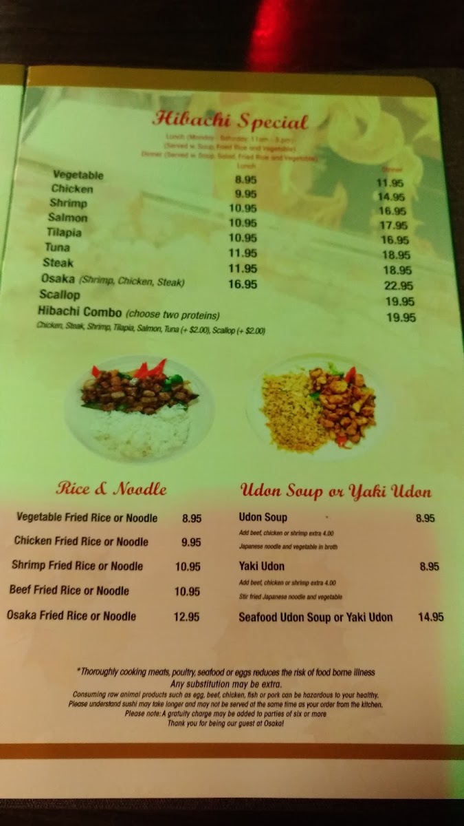 Beijing Restaurant menu board