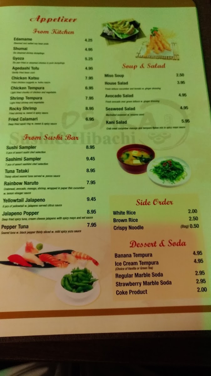 Beijing Restaurant menu board