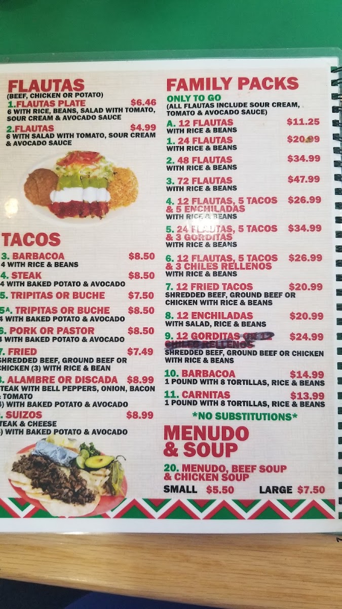 El Portal Del CIRO'S Mexican & Seafood menu board