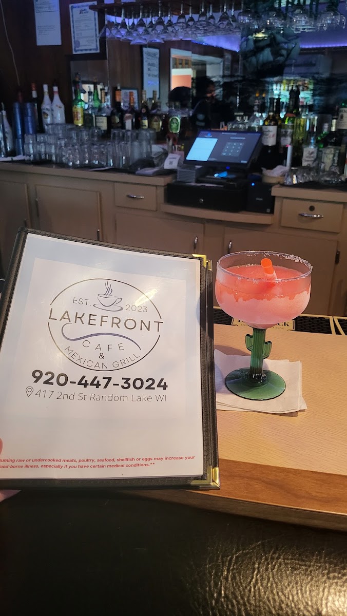 Lakefront Cafe menu board