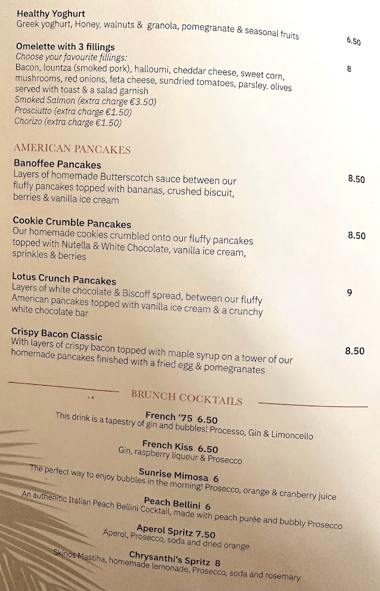 Central Shisha Lounge Bar menu board