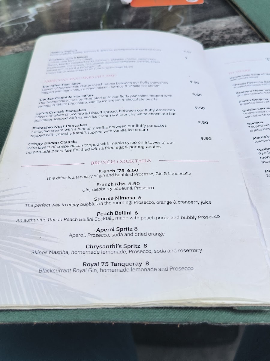 Central Shisha Lounge Bar menu board