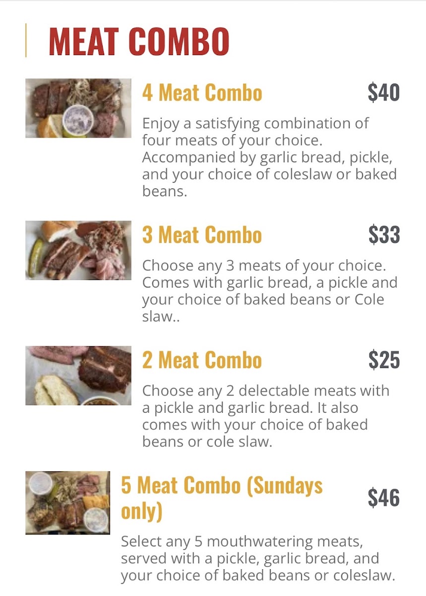 Mike's Backyard BBQ @ Garlic World menu board