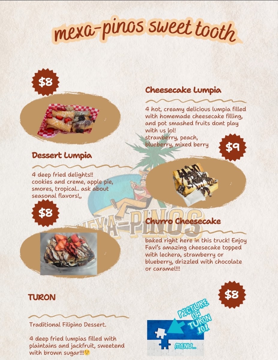Mexa Pinos menu board