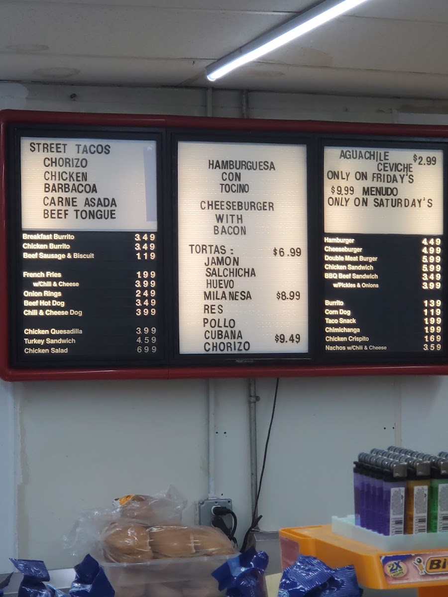 Best Burger In Town menu board