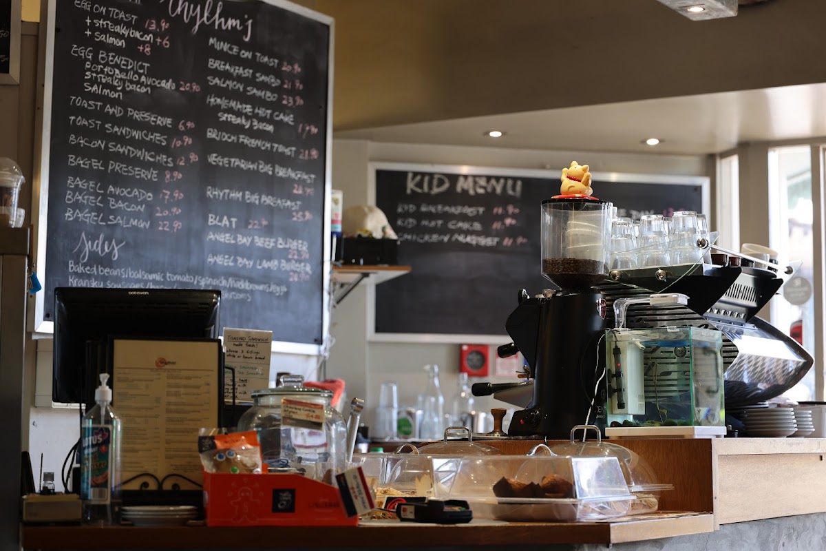 Rhythm Cafe menu board