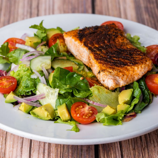 Blackened Salmon Salad