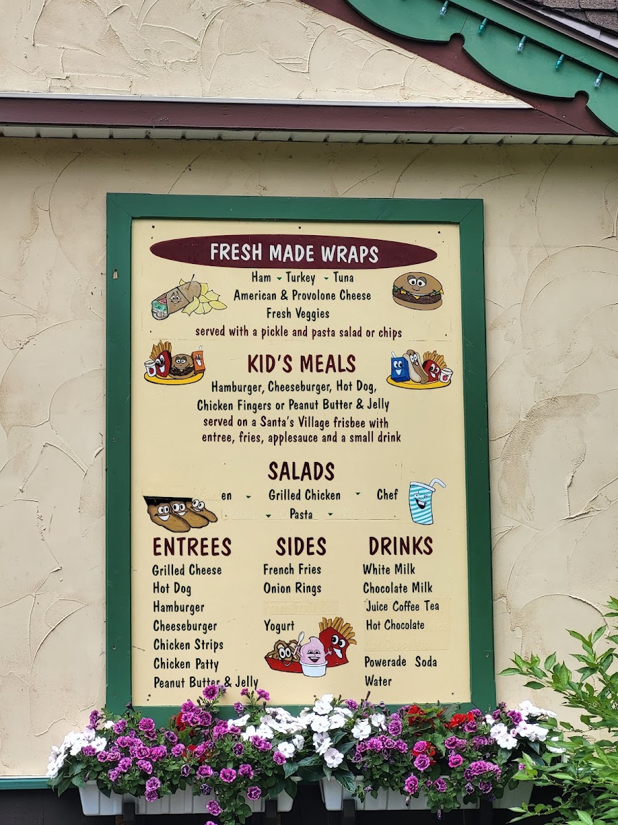 Burger Meister menu board