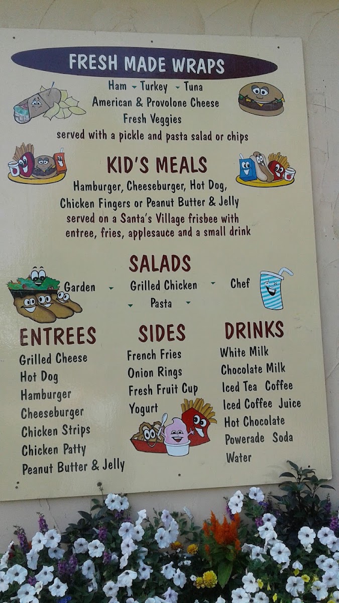 Burger Meister menu board