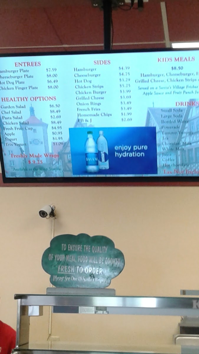 Burger Meister menu board
