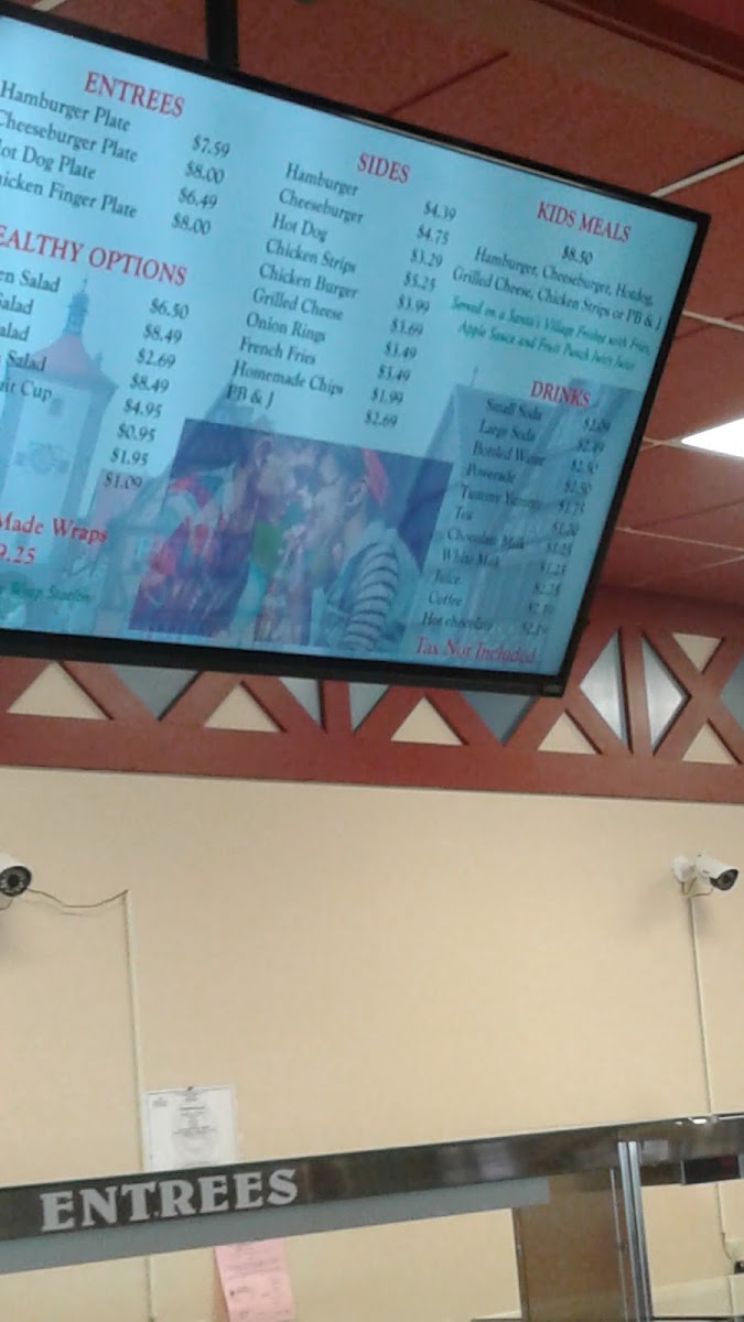 Burger Meister menu board