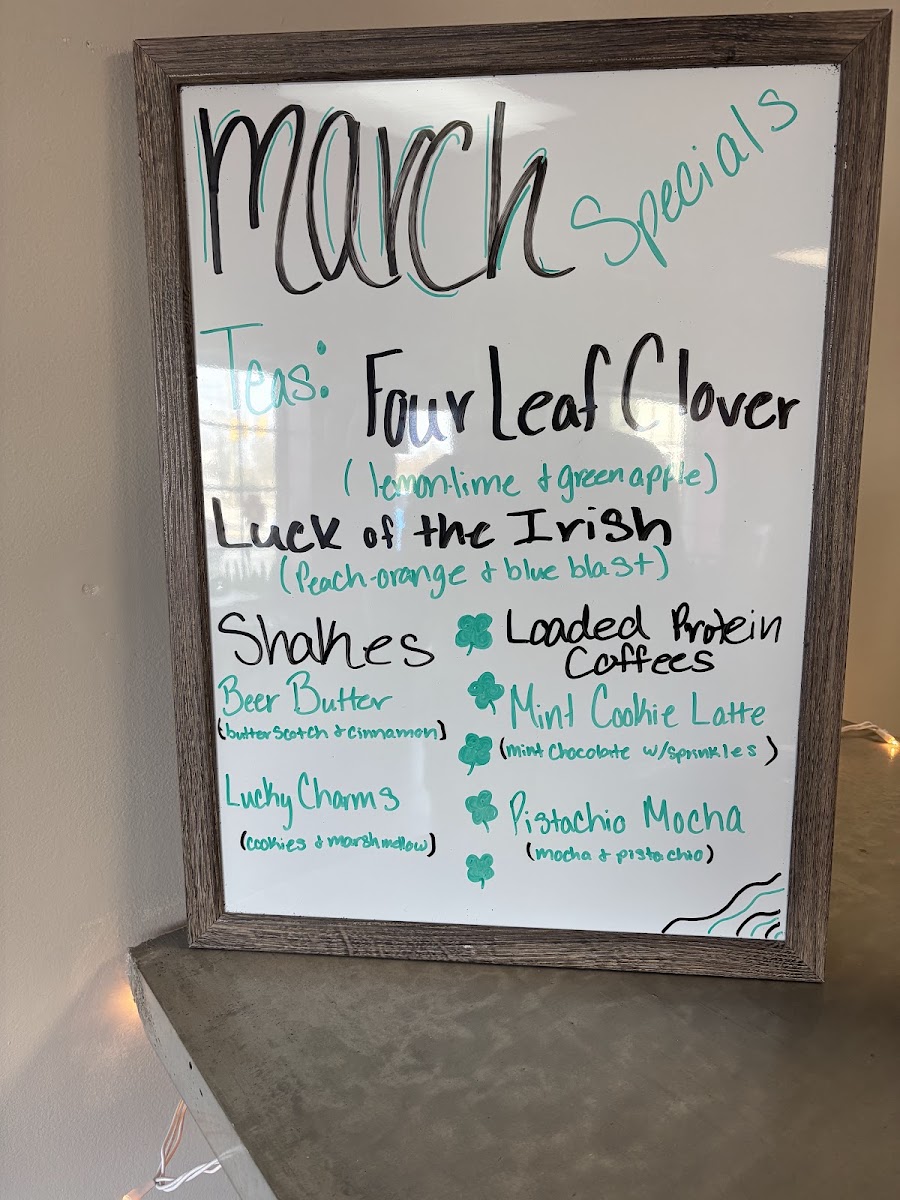 ZIP Nutrition menu board