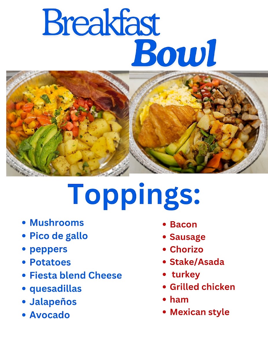 Las Martitas menu board