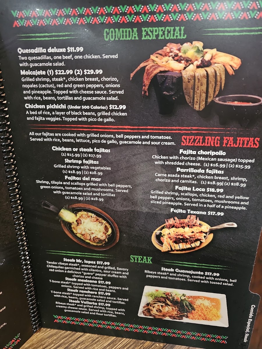Don Julio Tequilas menu board