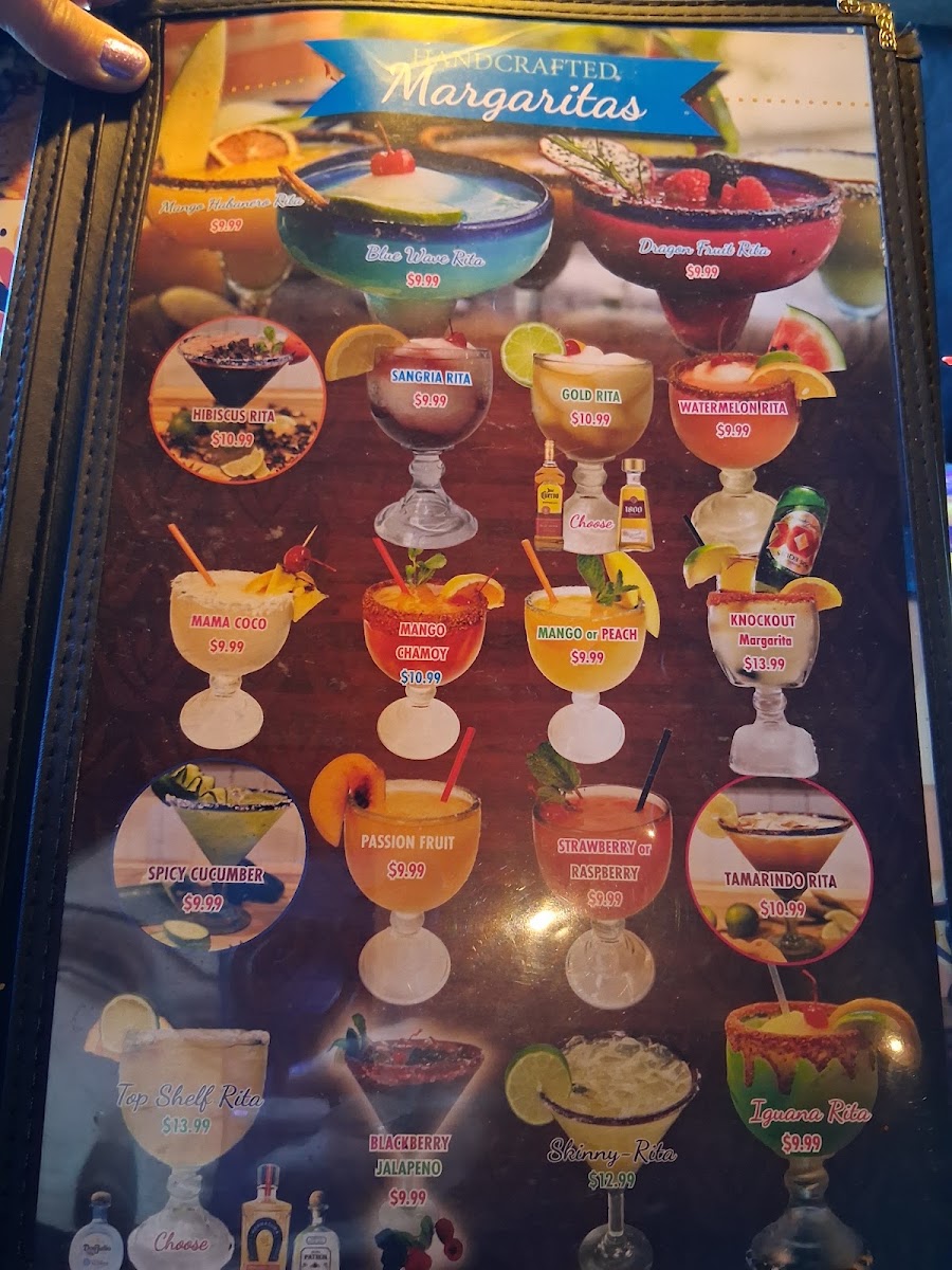 Tequila Grill menu board