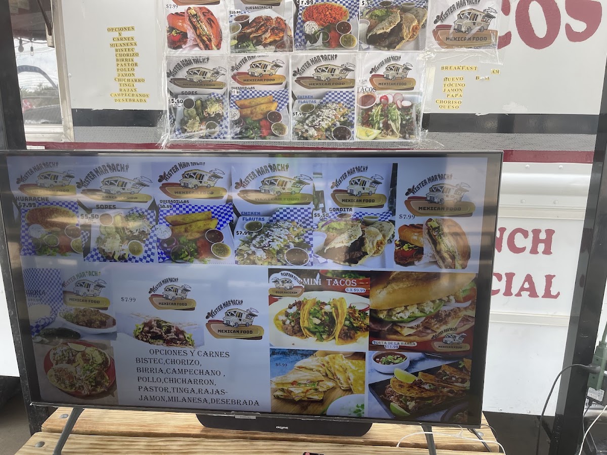 mister mariachi menu board