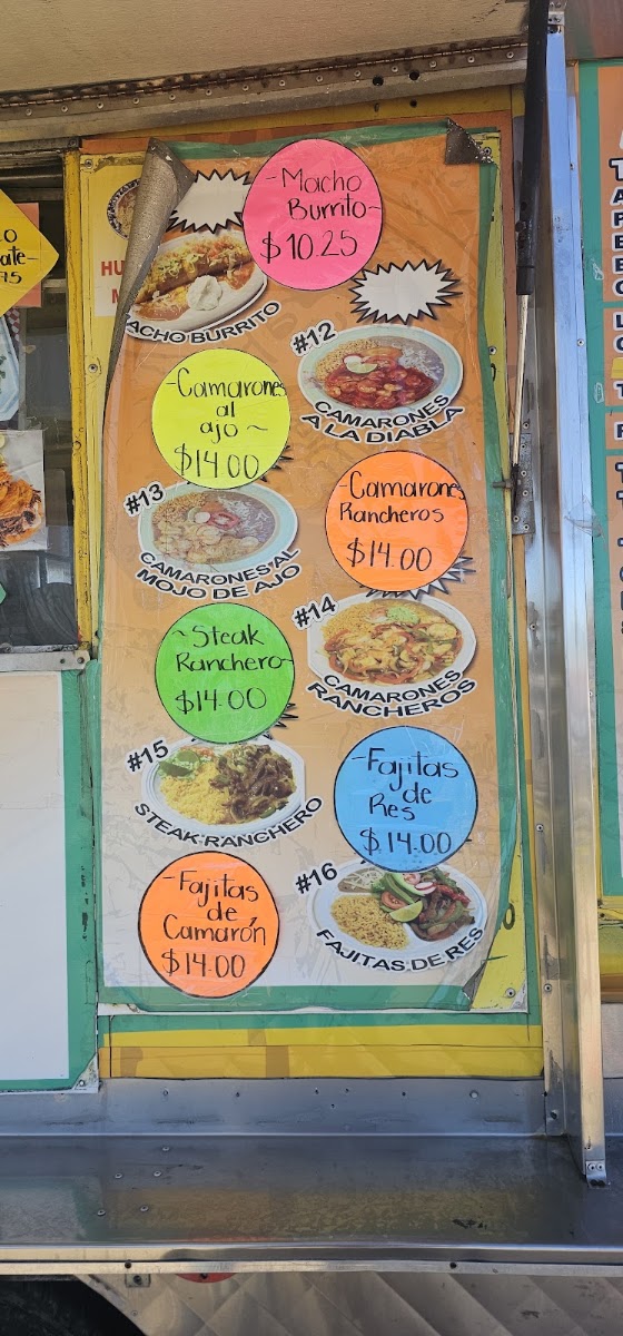 Taqueria Express #7 menu board