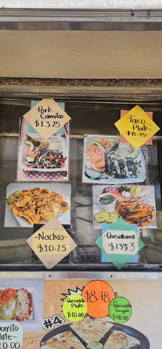 Taqueria Express #7 menu board