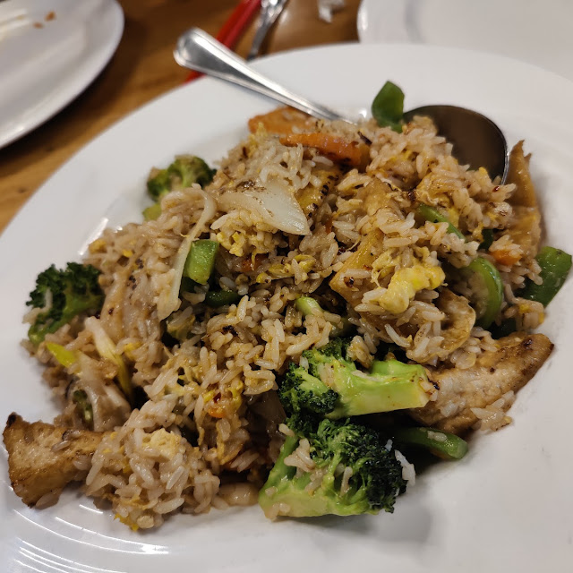 Salmon Skin Basil Fried Rice